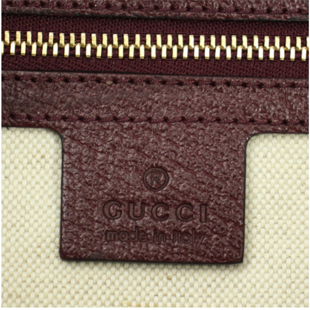 Gucci Tote Bag Ophidia GG Canvas Burgundy - Picture 4 of 8